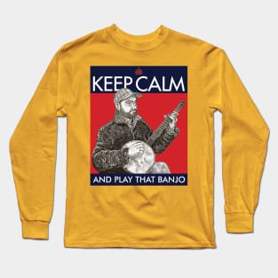 KEEP CALM AND PLAY BANJO Long Sleeve T-Shirt